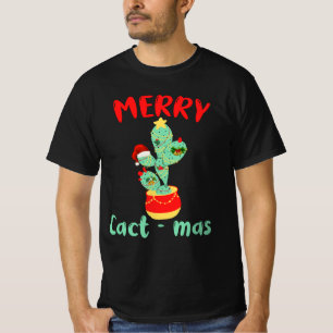 CAMISETA FUNNY MERRY CACTMAS - DIVERSIÓN DE NAVIDADES CACTU