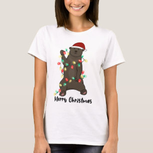 Camiseta Funny Merry Christmas Bear