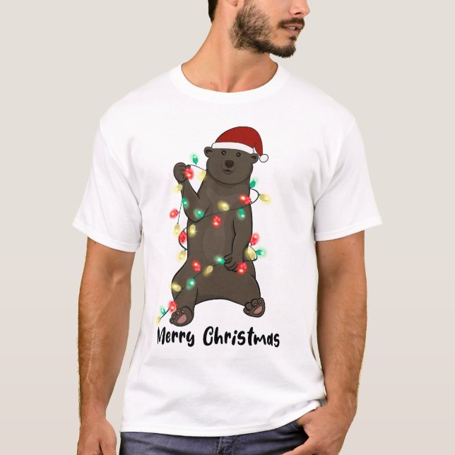 Camiseta Funny Merry Christmas Bear (Anverso)