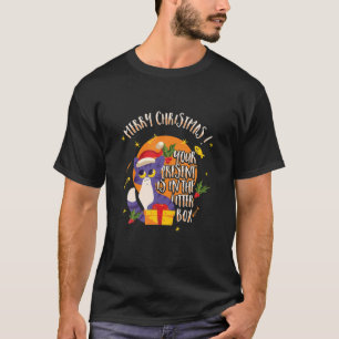 Camiseta Funny Merry Christmas Cat Curte Present