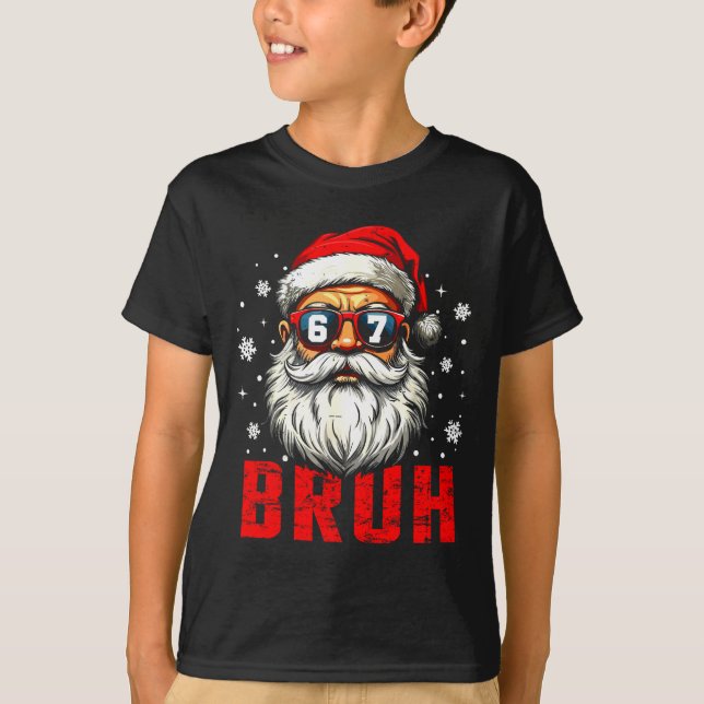 Camiseta Funny Merry Christmas Santa Bruh Pajama Xmas Men W (Anverso)