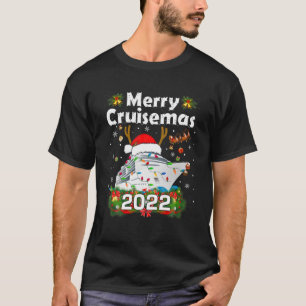Camiseta Funny Merry Cruisemas Familia Cruise Navidades 202