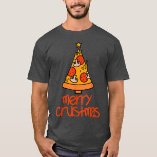 Camiseta Funny Merry Crustmas Pizza Amantes A Los Navidades