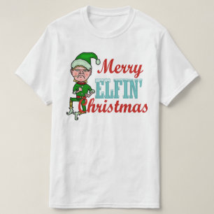 Camiseta Funny Merry Elfin Navidades Elf Pun