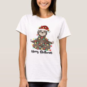 Camiseta Funny Merry Slothmas Sloth