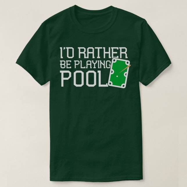 Camiseta Funny Mesa De Billar Más Que Jugar Billar De Billa (Diseño del anverso)