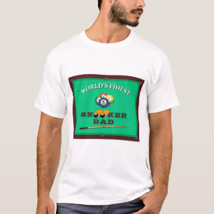 Camiseta Funny Mesa de Piscina Verde Snooker Día del Padre