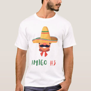 Camiseta Funny Mexican Amigo 3 Group Matching DIY Halloween