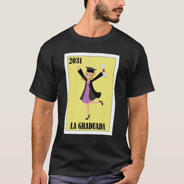 Camiseta Funny Mexican Design for Graduation - La Graduada  (Anverso)