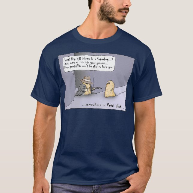 Camiseta Funny Microbiology  Bacteria DNA (Anverso)