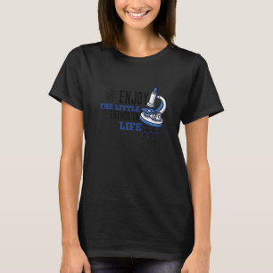 CAMISETA FUNNY MICROSCOPE, MICROBIOLOGISTAS BIOLOGÍA NERD S