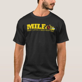 Camiseta Funny MILF Man I Love Firefirighing Fireman Fire D