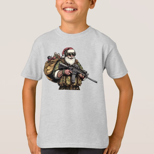 Camiseta Funny Military/Navidades Santa (Anverso)