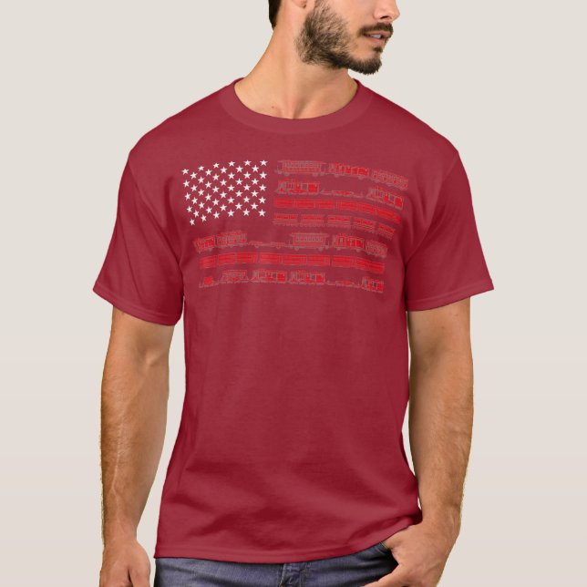 Camiseta Funny Model Railtrain Worker Gift Cute USA (Anverso)