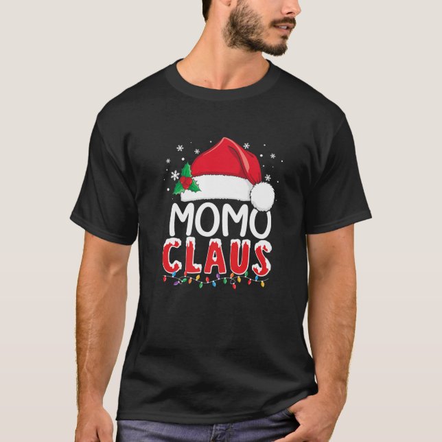 Camiseta Funny Momo Claus Navidades Xmas Pajamas Santa (Anverso)