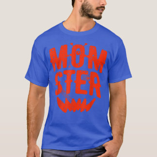Camiseta Funny Momster Halloween Family Mom Matching Costum