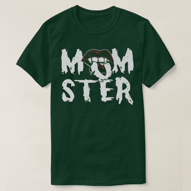 Camiseta Funny Momster Halloween Mom Costume Family Matchin (Diseño del anverso)