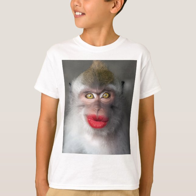 Camiseta funny monkey lips  (Anverso)