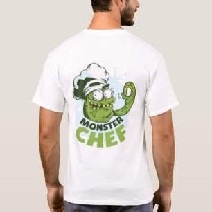Camiseta Funny Monster Chef Kraken Octpous Monster Personal
