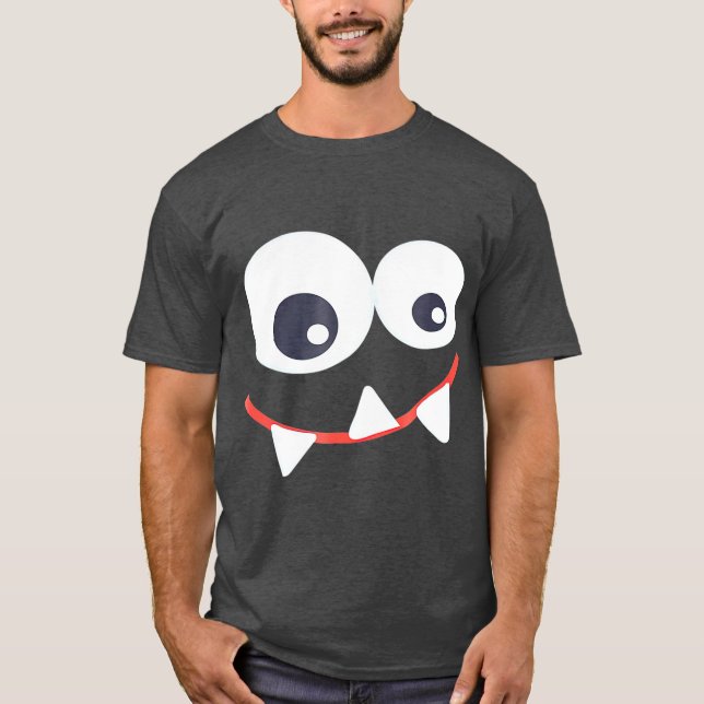Camiseta Funny Monster Halloween  Monster Face (Anverso)