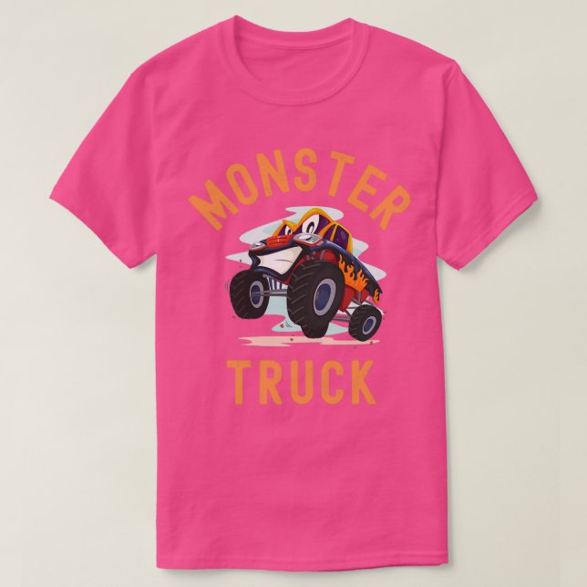 Camiseta Funny Monster Truck With Face (Diseño del anverso)