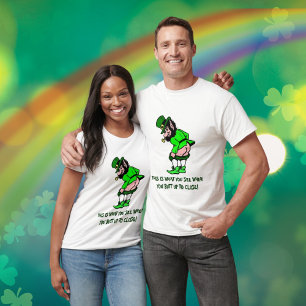 Camiseta Funny Mooning Leprechaun Unisex