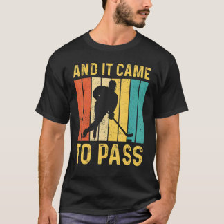 Camiseta Funny Mormon Missionary LDS Ice Hockey And It Came
