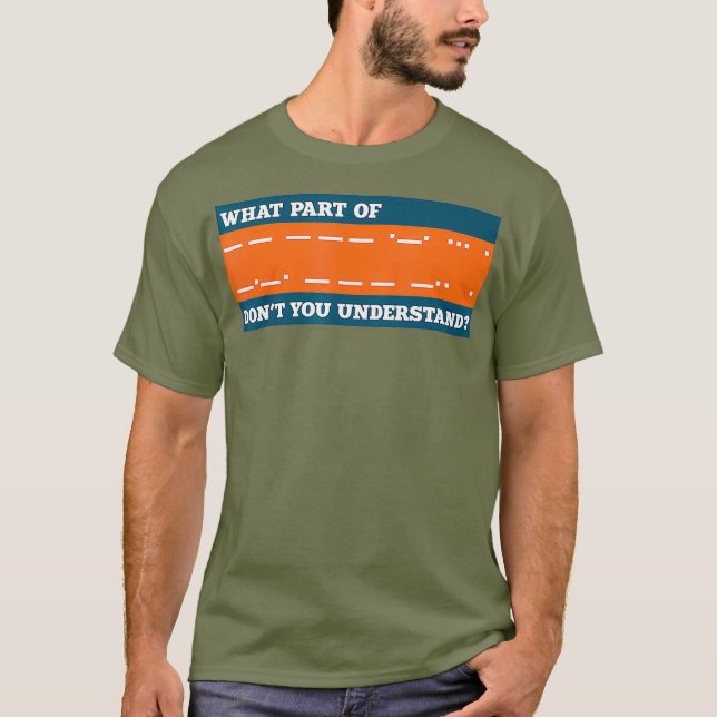 Camiseta Funny Morse Code Tshirt Shortwave Ham Radio Gift (Anverso)