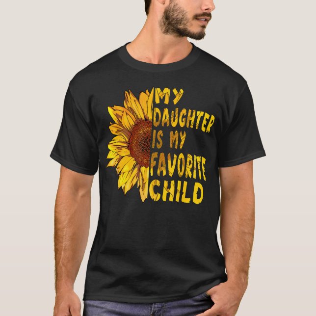 Camiseta Funny Mother'S Day Shirts My Daughter Is My Favori (Anverso)