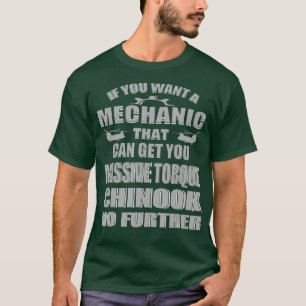 Camiseta Funny Motor de Helicóptero Mecánico Chinook Dies