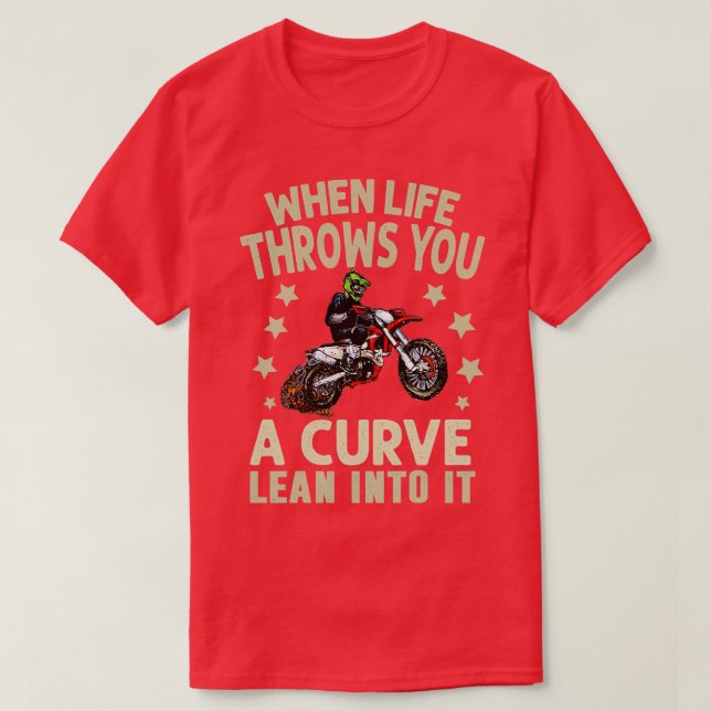 Camiseta Funny Motorcycle Racer Design (Diseño del anverso)