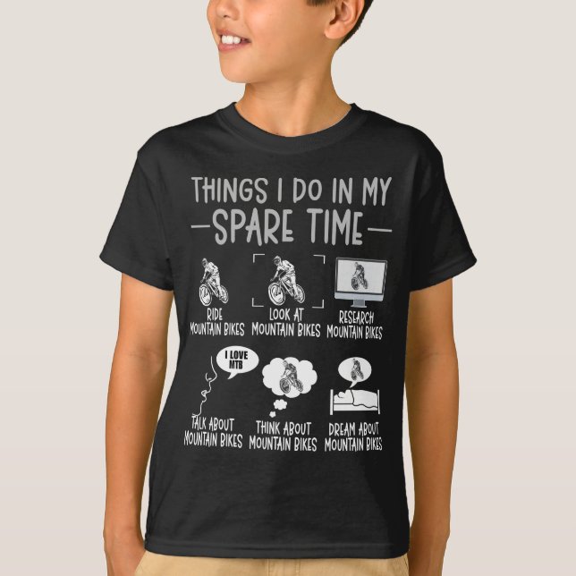 Camiseta Funny Mountain Bike Lover MTB Humor Bicicleta (Anverso)