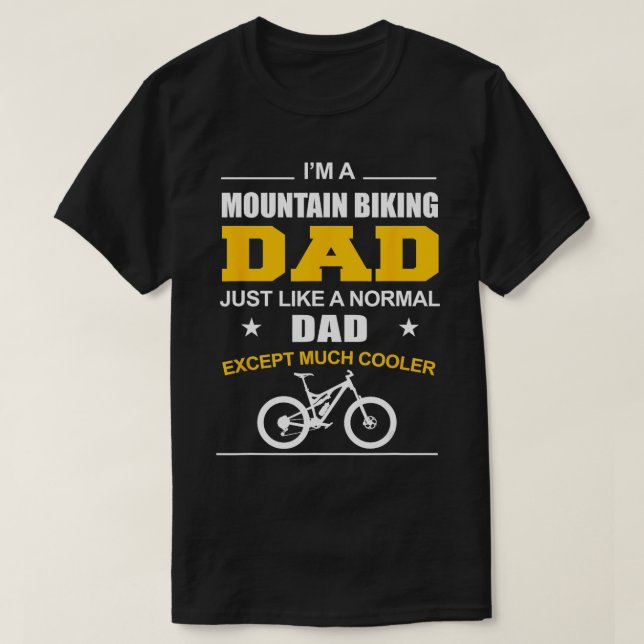 Camiseta Funny Mountain Bike s Mountain Biking Dad (Diseño del anverso)