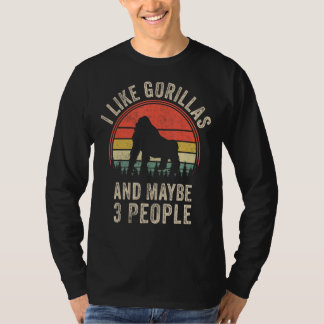Camiseta Funny Mountain Gorilla Design Art Graphic Mountain