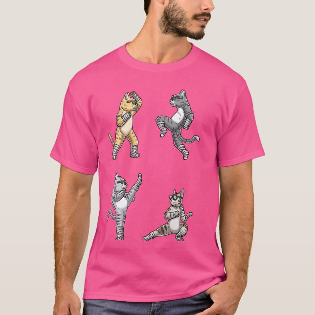 Camiseta Funny Muay Thai Cat (Anverso)