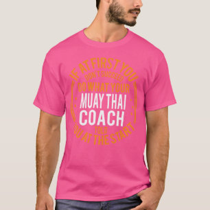 Camiseta Funny Muay Thai, Instructor Deportivo Y Jugador Fu