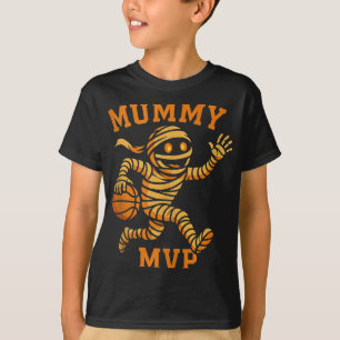 Camiseta Funny Mummy Basketball Halloween Diseño Mvp Monste