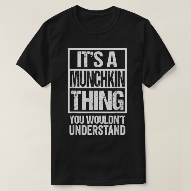 Camiseta Funny Munchkin Breeder Cita Munchkin Cat Lo (Diseño del anverso)