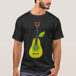 Camiseta Funny Music Acoustic Guitar Pear Fruit 882