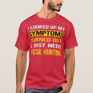 Camiseta Funny My Symptoms Fossil Hunting Paleontology Pale