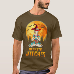 Camiseta Funny Namaste Witches Yoga Halloween Costume 1017 