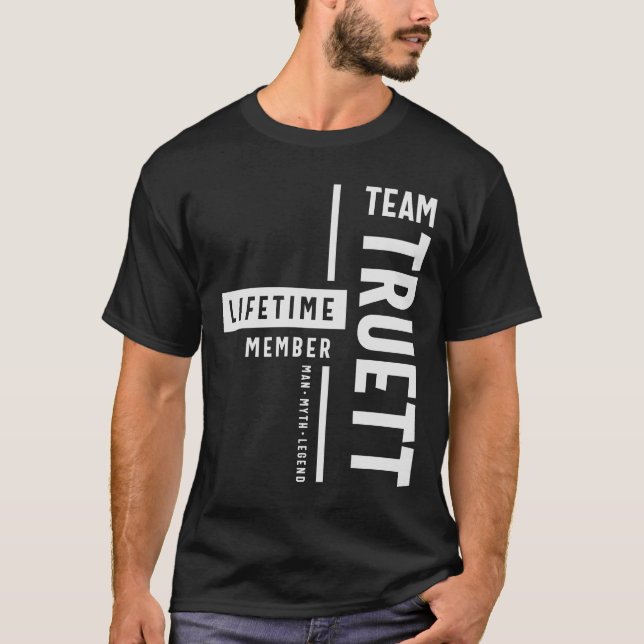 Camiseta Funny Name Truett de miembro de Team Truett Lifeti (Anverso)