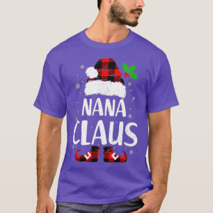 Camiseta Funny Nana Claus Navidades Pajamas Santa Gift