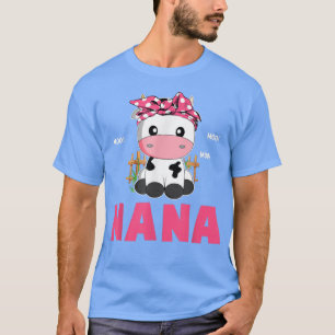 Camiseta Funny Nana Cow Cute Cow Farmer Cumpleaños Matanza