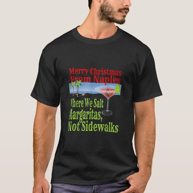 Camiseta Funny Nápoles Florida Navidades Vacantes Be (Anverso)