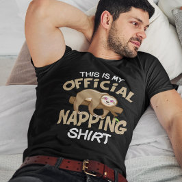 Camiseta Funny Napping Slots oficial durmiendo Pajama