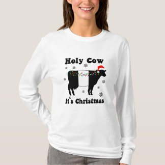 Camiseta Funny Navidades Cow Beltie Beltie Galloway Gift T-