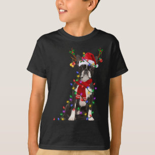 Camiseta Funny Navidades de árbol de perros de Boston terri