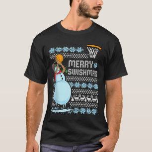 Camiseta Funny Navidades de baloncesto citan Mamáes de nata