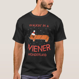 Camiseta Funny Navidades de Dachshund alumbran a perro enre